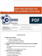 National Disaster Risk Reduction and Management Plan (NDRRMP) 2011-2018 by BERNARDO RAFAELITO R. ALEJANDRO IV