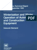 Winterzation and Winter Operation of Automotive and Construction Equipment