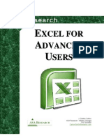 2010 Excel Advanced Manual as of March 2010
