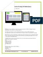 Responsive UI Using CSS Media Query