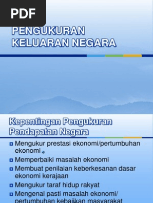 Topik 2 Pengukuran Keluaran Negara Pdf