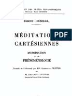 Edmund Husserl-Méditations cartésiennes _ Introduction a la phénoménologie-Libraire philosophique J. Vrin (1966)