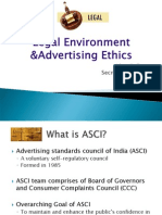 Legal Environment Advertising Ethics Final