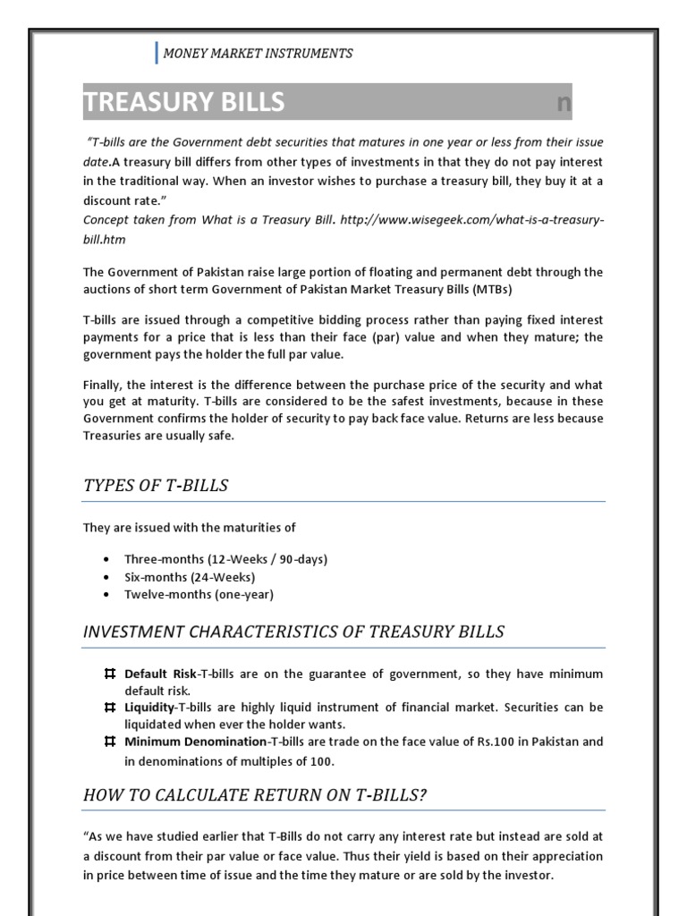 International money market picture