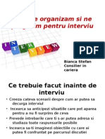 Cum Ne Organizam Si Ne Pregatim Pentru Interviu Prezentare