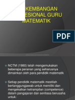 Perkembangan Profesional Guru Matematik