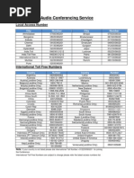 Access Number Arkadin | PDF | English Language