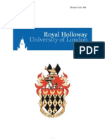 Royal Holloway University of Landon Project