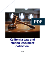 Sample California Law and Motion Document Collection