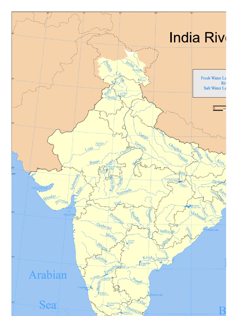 India Rivers Maps | PDF