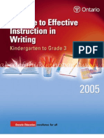 Guide Writing K 3