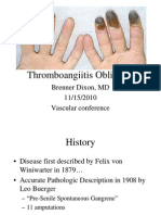 Thromboangiitis Obliterans