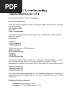 List of LINUX Troubleshooting Commands