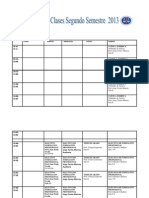 horario quinto año segundo semestre