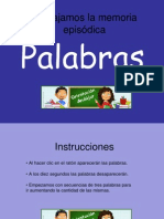 Ejercicios Para Trabajar La Memoria Con Personas Mayores Palabras