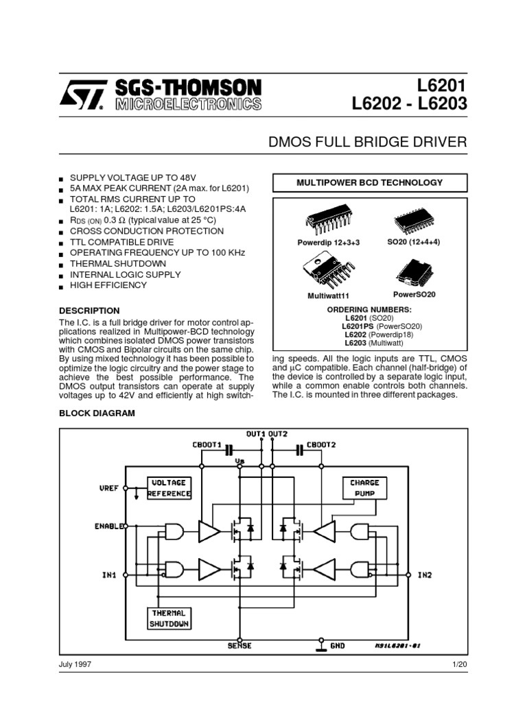 L6203 Pdf Mosfet Cmos