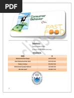 Download Consumer Behavior on Fast Food in Bangladesh by Abu Juwel SN161925901 doc pdf