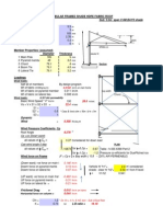 5.5m Span X 6m Bay Pyramidal Car Shade Loads