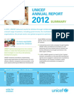 Unicef - Annual Report 2012 Summary - World's Children