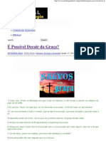 É Possível Decair Da Graça - Portal Da Teologia PDF