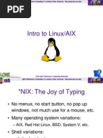 Intro To Linux/AIX: Information Technology Services