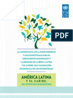 La Importancia de La Biodiversidad y Los Ecosistemas para El Crecimiento Económico y La Equidad en América Latina y El Caribe