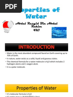 The Properties of Water Presentation