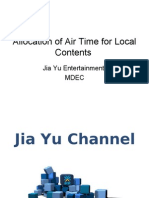 Allocation of Air Time for Local Contents