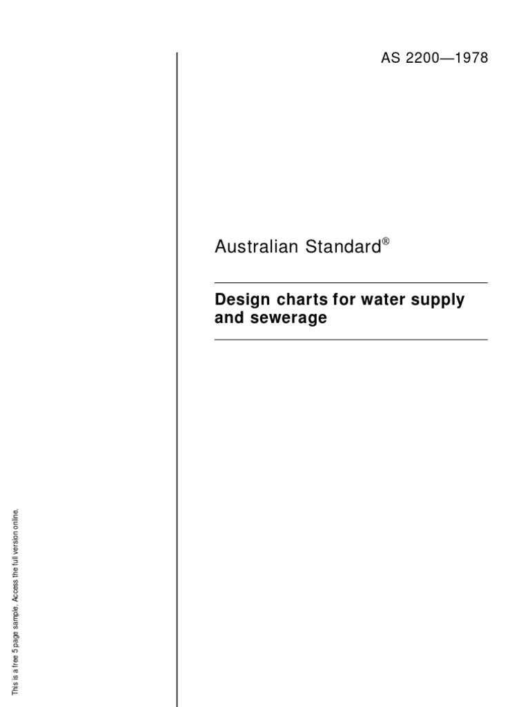 Water Supply Design Charts | PDF | Chemical Engineering | Applied And ...
