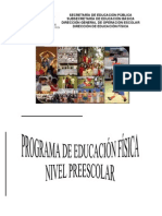 1) Programa de Educación Física Nivel Preescolar