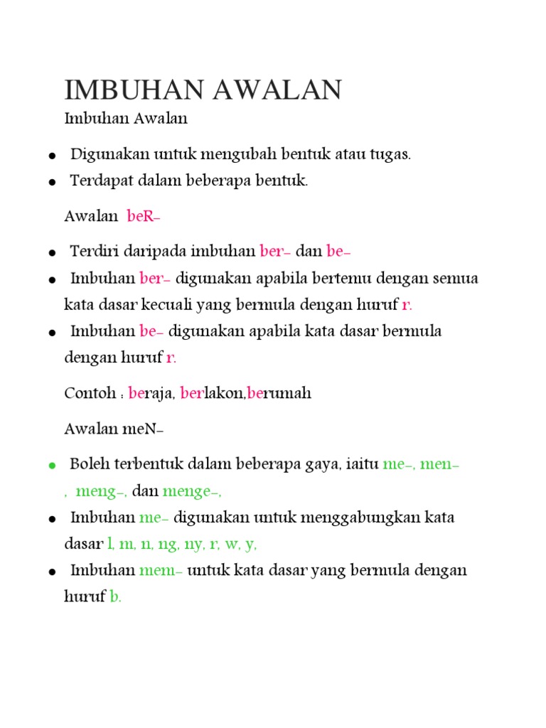 Imbuhan Awalan