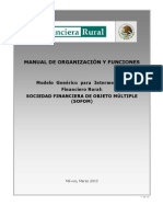 Manual de Organizacion y Funciones - SOFOM Mar 2010