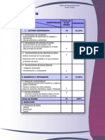 8 Tabla de Especificaciones