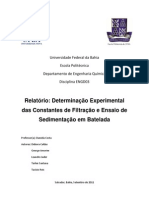 2 - Sedimentação e Filtração