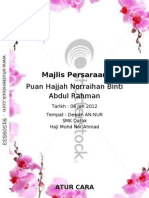 Buku Program Majlis Persaraan