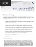 Download Enterprise Security Architecture - SABSA White Paper 2009 by Matt Whelan SN16198698 doc pdf