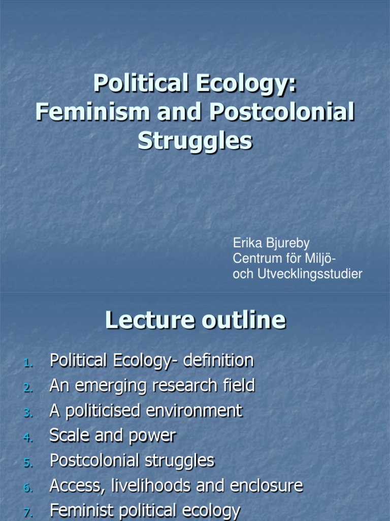 Political ecology related people image
