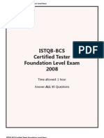 Istqb-bcs 2008 Exam