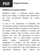 Regulated Markets