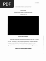 FISA court opinion with exemptions