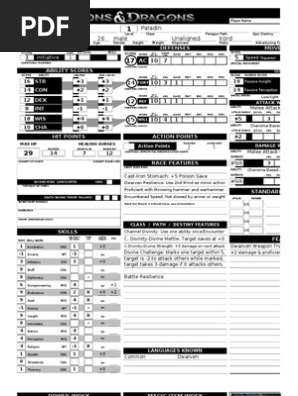 Character Sheet