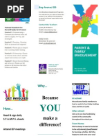 Parent Involvement Brochure