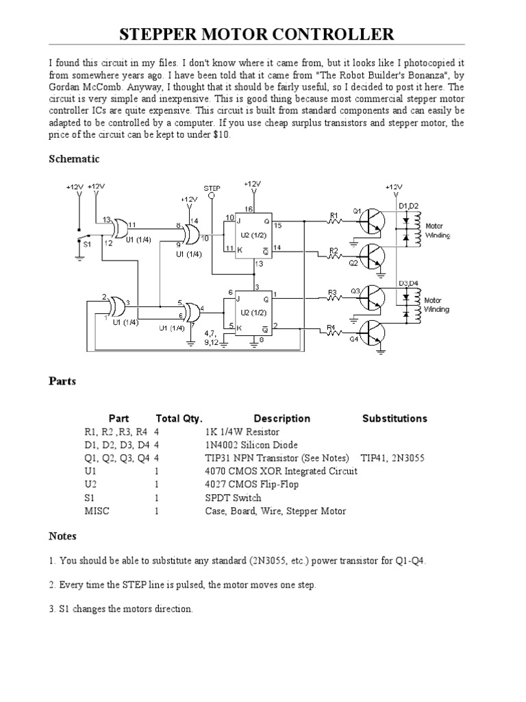 DIY Stepper Motor Controller Guide | PDF
