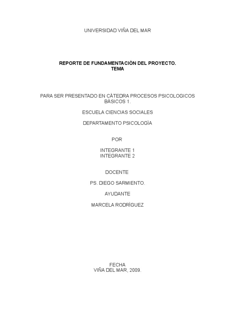 Portada Formato APA. | PDF | Sicología | Science