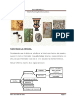 Fuentes, Ciencias Auxiliares y División de La Historia PDF