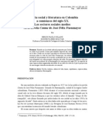 2010. Historia Social y Literatura. La Novela Cosme y La Sociedad Urbana. REVISTA de INDIAS 70 250.