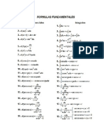 Tabla de Integrales