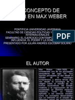 El Concepto de Poder en Max Weber