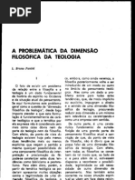 b. Puntel. a Problematica Da Dimensao Filosofica Da Teologia