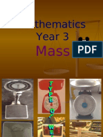 Mathematics Topic Mass Year 3